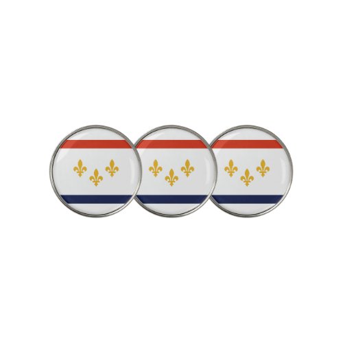 Flag of New Orleans Louisiana  Golf Ball Marker