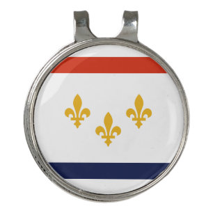 Flag of New Orleans, Louisiana Golf Hat Clip