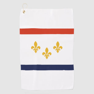 Flag of New Orleans, Louisiana Golf Towel
