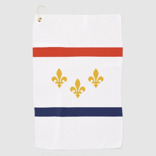 Flag of New Orleans Louisiana Golf Towel