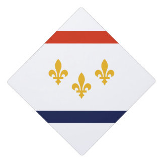 Flag of New Orleans, Louisiana Graduation Cap Topper
