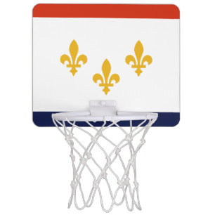 Flag of New Orleans, Louisiana Mini Basketball Hoo Hoop