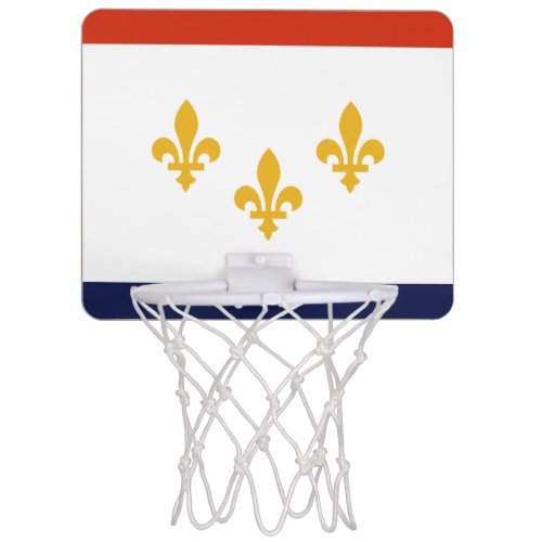 Flag of New Orleans Louisiana Mini Basketball Hoo Mini Basketball Hoop