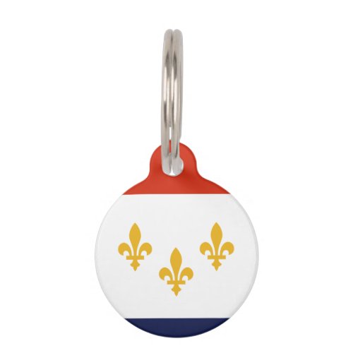 Flag of New Orleans Louisiana Pet ID Tag
