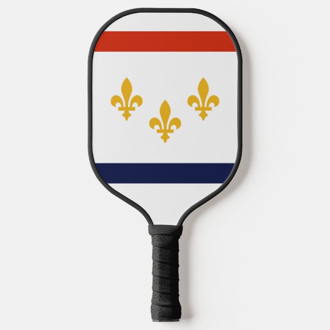 Flag of New Orleans, Louisiana  Pickleball Paddle (Front)