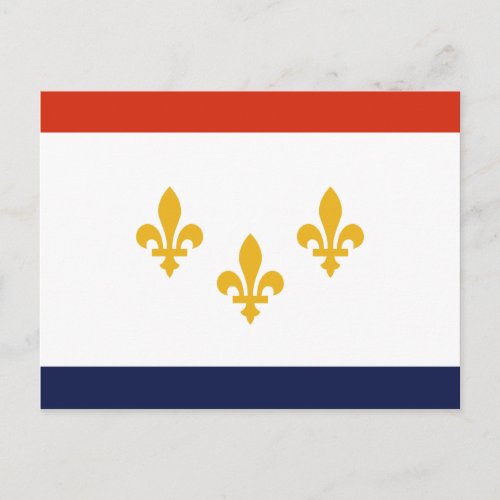 Flag of New Orleans Louisiana Postcard