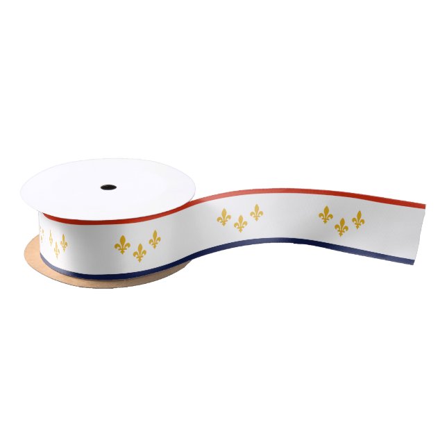 Flag of New Orleans, Louisiana Satin Ribbon (Spool)