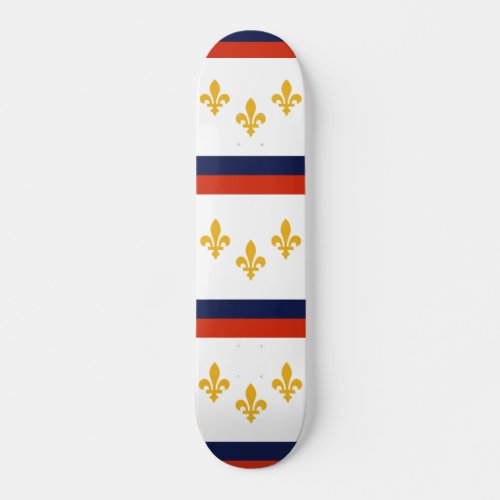 Flag of New Orleans Louisiana Skateboard
