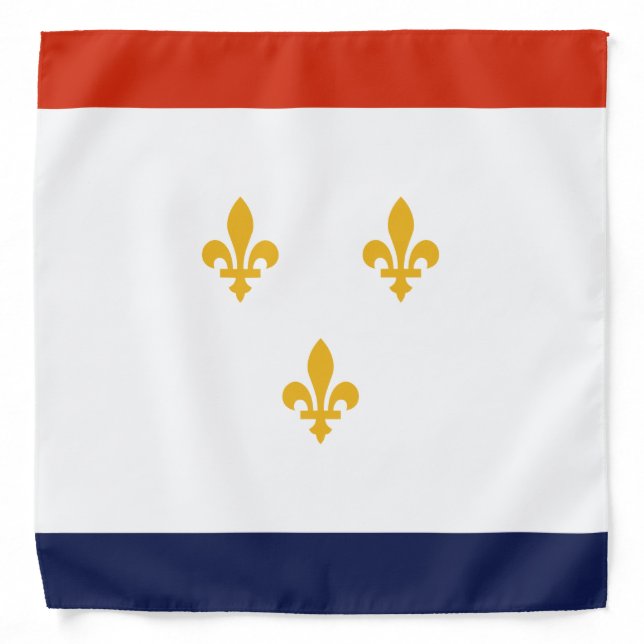 Flag of New Orleans (Louisiana, USA) Bandana (Front)