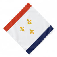 New Orleans Louisiana Skyline Vintage Flag' Bandana