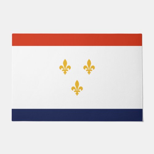 Flag of New Orleans Louisiana USA Doormat