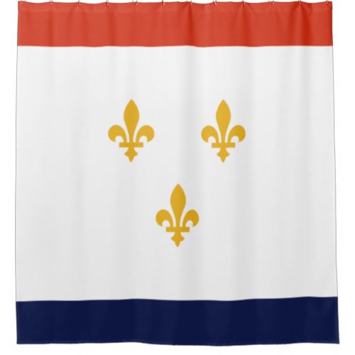 Flag of New Orleans Louisiana USA Shower Curtain