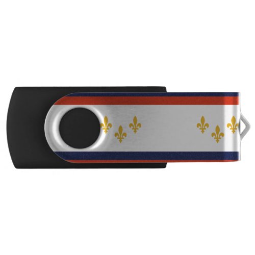 Flag of New Orleans Louisiana USB Flash Drive