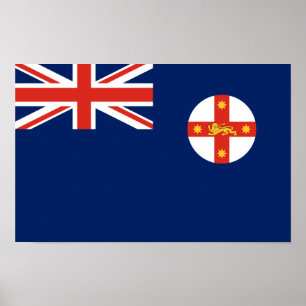 Flag of New South Wales, Australia Poster