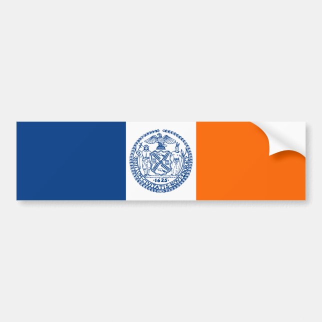 Flag of New York City Bumper Sticker (Front)