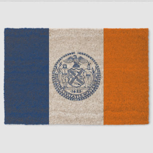 Flag of New York City Fiber Doormat