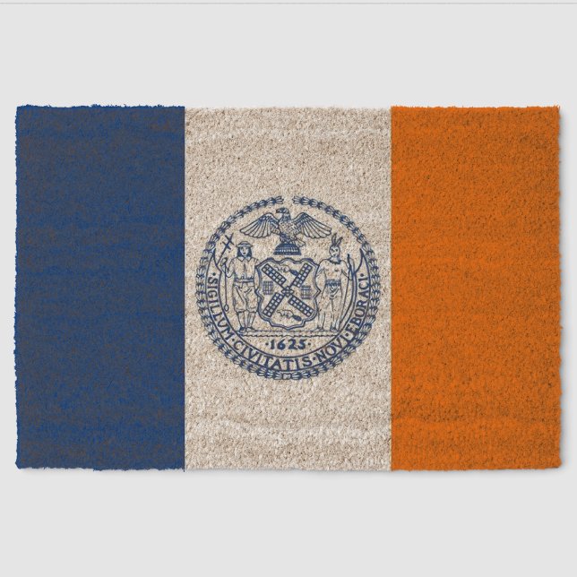 Flag of New York City Fiber Doormat (Front)