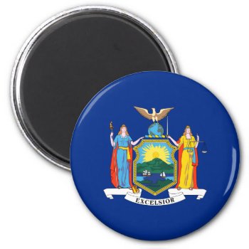Flag Of New York Magnet by FlagWare at Zazzle