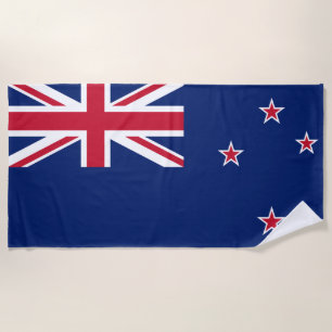 Flag of New Zealand Beach Towel