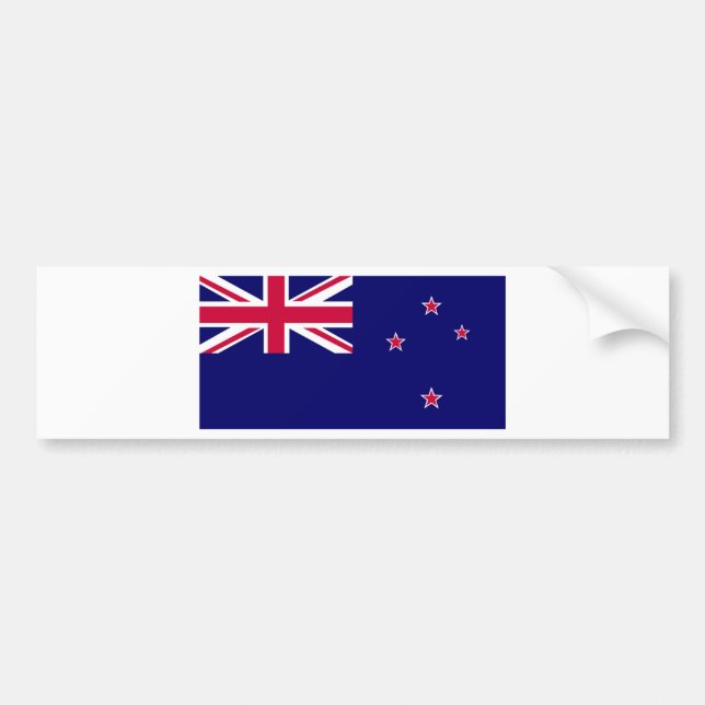 Flag of New Zealand Bumper Sticker (Front)