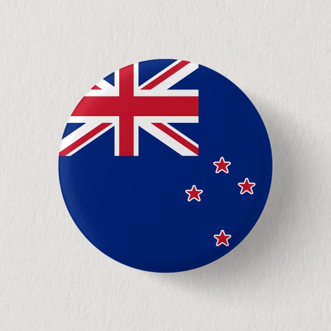 Flag of New Zealand Button (Front)