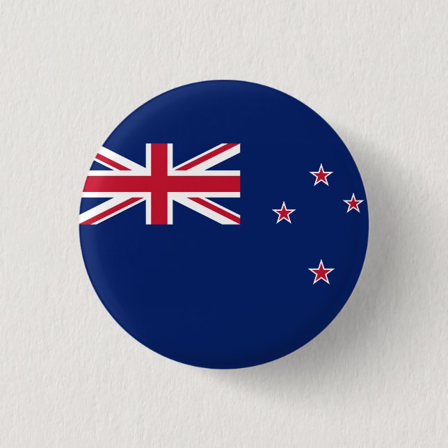 Flag of New Zealand Button (Front)