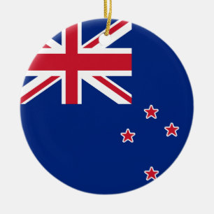 Flag of New Zealand Ceramic Ornament