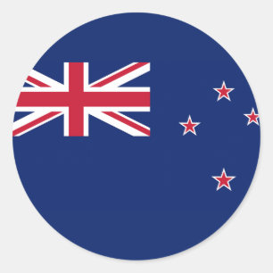 Flag of New Zealand Classic Round Sticker