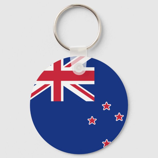 Flag of New Zealand Keychain (Front)