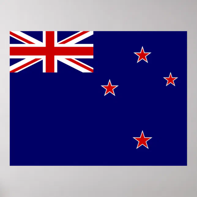 Flag of New Zealand Poster | Zazzle