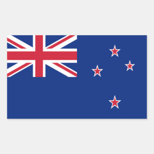 Flag of New Zealand Rectangular Sticker