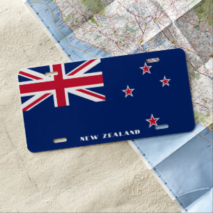 Flag of New Zealand - Stylised License Plate