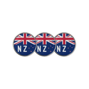 Flag of New Zealand - Stylized Golf Ball Marker