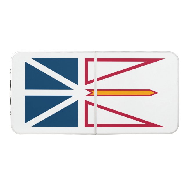 Flag of Newfoundland and Labrador (Canada) Beer Pong Table (Top)