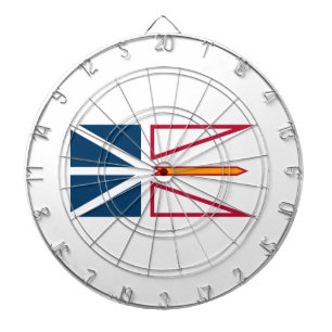 Flag of Newfoundland and Labrador (Canada) Dart Board