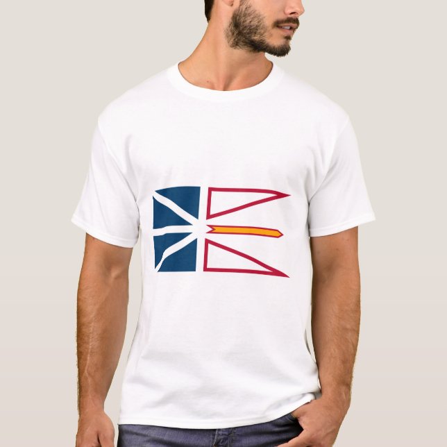 Flag of Newfoundland and Labrador (Canada) T-Shirt (Front)