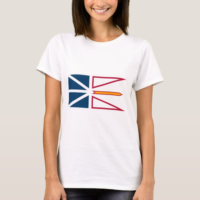 Flag of Newfoundland and Labrador (Canada) T-Shirt (Front)