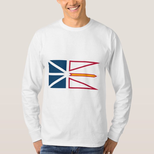 Flag of Newfoundland and Labrador (Canada) T-Shirt (Front)