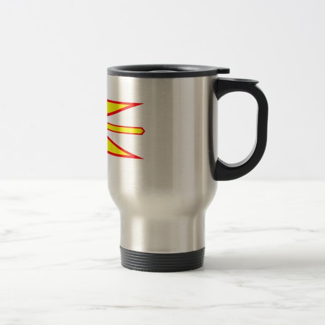 Flag of Newfoundland and Labrador, Canada. Travel Mug (Right)