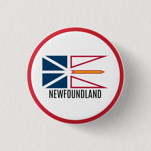 Flag of Newfoundland Button (Front)