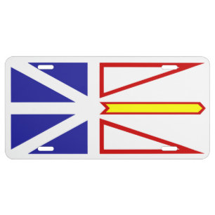 Flag of Newfoundland License Plate