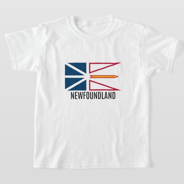 Flag of Newfoundland T-Shirt (Laydown)