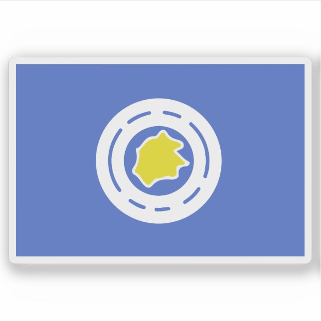 Flag of Ngeremlengui State, Palau Sticker (Front)