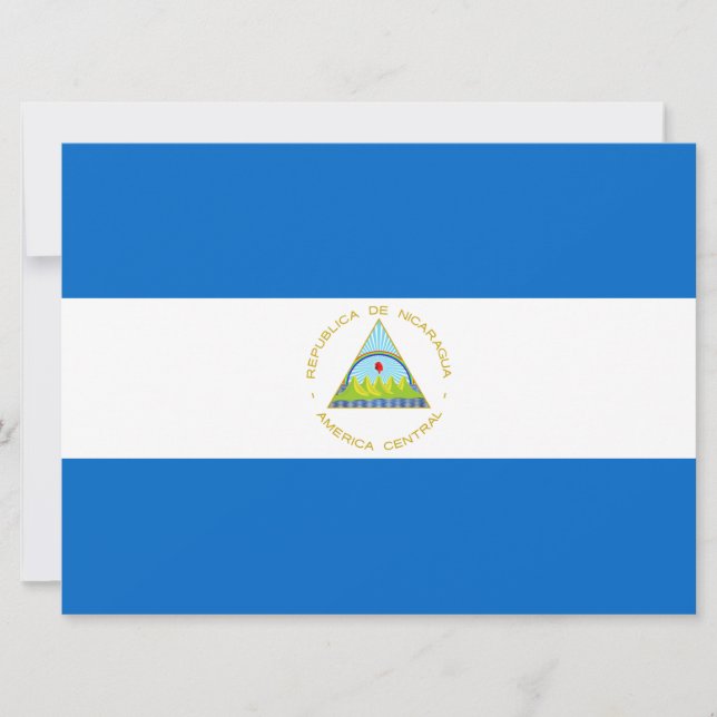 Flag of Nicaragua Card (Front)