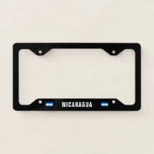 Flag of Nicaragua License Plate Frame