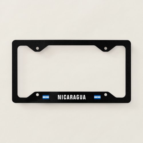 Flag of Nicaragua License Plate Frame