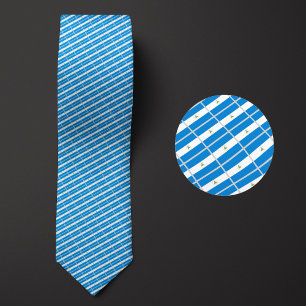 Flag of Nicaragua Pattern Neck Tie