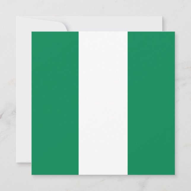 Flag of Nigeria Card (Front)