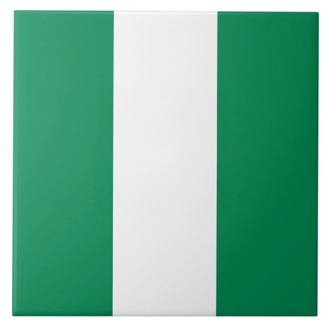 Flag of Nigeria Ceramic Tile (Front)