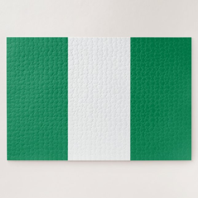 Flag of Nigeria Jigsaw Puzzle (Horizontal)